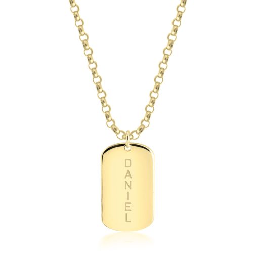 Collier Homme avec Plaque Militaire